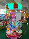Crown Carousel for Amusement Park Kid's Fun Roundabout Horse