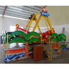 Red and yellow color good fiberglass quality pirate ship for amusement park family fun