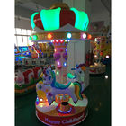 3 seats small worm carousel with cute cartoon design for kids play land