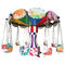  Rainbow color  flying chair durable fiberglass material for amusement park