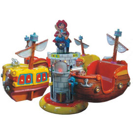 China Red color pirate ship helicopter ride  for kids funny lifting and rotating game machine factory