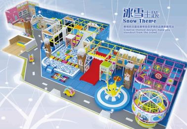 China Indoor soft playground in snowy design  for kids with snow theme distributor