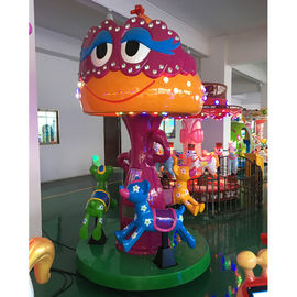 China 3 seats sika deer carousel with durable cartoon design for family entertainment center factory