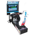 Arcade game yellow color fiberglass material high definition LCD racing simulation