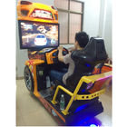 Arcade game yellow color fiberglass material high definition LCD racing simulation