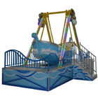 Blue and yellow color  flying chair durable fiberglass quality and long working life for amusement equipment