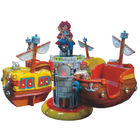 Red color pirate ship helicopter ride  for kids funny lifting and rotating game machine