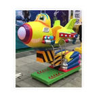 MP4 kiddie ride with music and video in yellow color airplane for kids