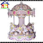 Kiddie horse ride merry-go-round carrousel 6 seats girls game for amusement park