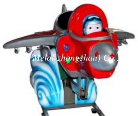 MP3 Swing  machine kiddie ride with music the red air fighter